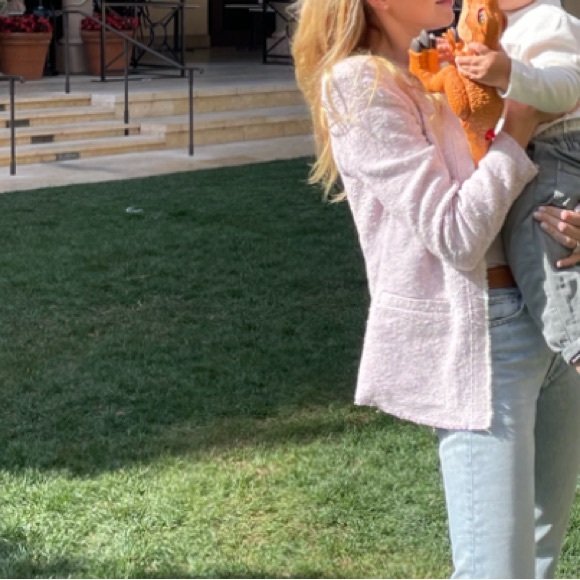 Women's Pink Tweed Jacket - Picture 4 of 4